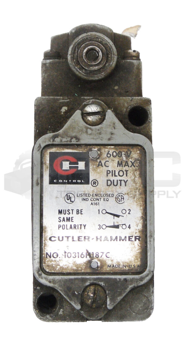 CUTLER HAMMER 10316H187C LIMIT SWITCH 600VAC - Image 2