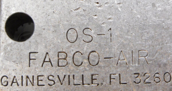 FABCO-AIR OS-1 3 PORT PNEUMATIC CYLINDER - Image 4