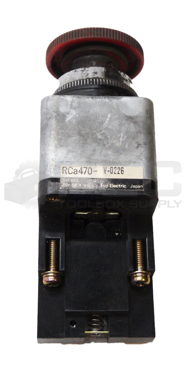 FUJI ELECTRIC RCA470-V-0226 RESET PUSH BUTTON SWITCH 250V 10A 41-10419