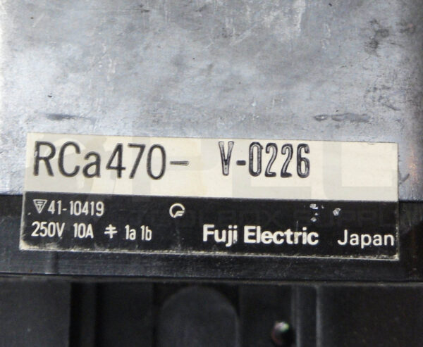 FUJI ELECTRIC RCA470-V-0226 RESET PUSH BUTTON SWITCH 250V 10A 41-10419 - Image 5