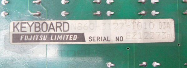 FUJITSU N860-3127-T010 03A KEYBOARD A86L-001-0137#A W/ A98L-0001-0568#M - Image 6