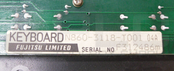 FUJITSU N860-3118-T001 04A KEYBOARD A86L-0001-0126 - Image 4