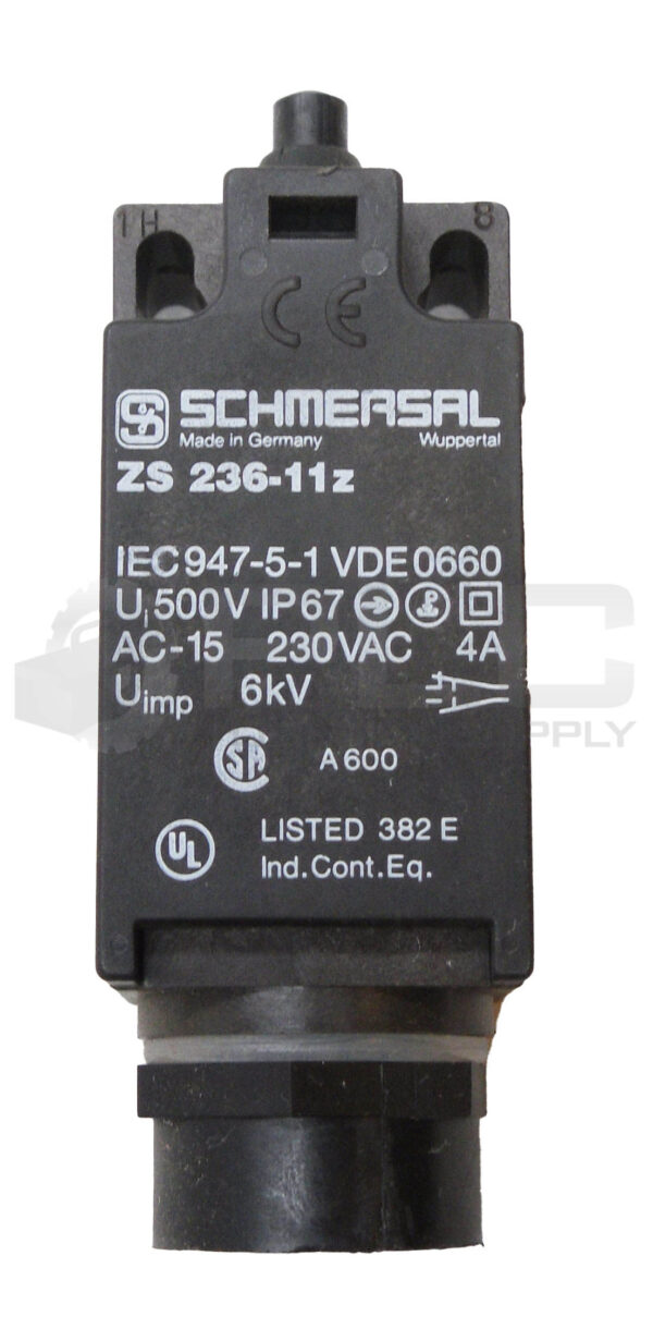 LOT OF 2 SCHMERSAL ZS 236-11Z LIMIT SWITCH 230VAC 4A - Image 2