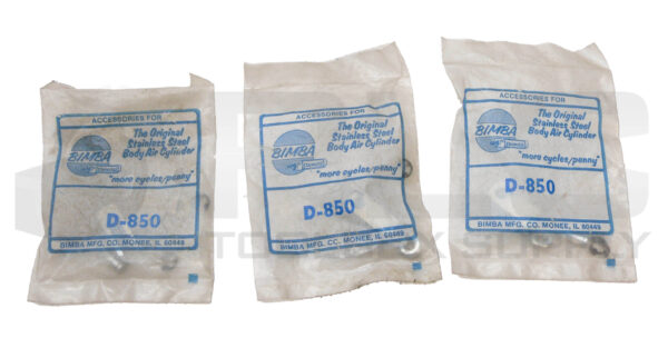 LOT OF 3 SEALED NEW BIMBA D-850 ROD CLEVIS KIT