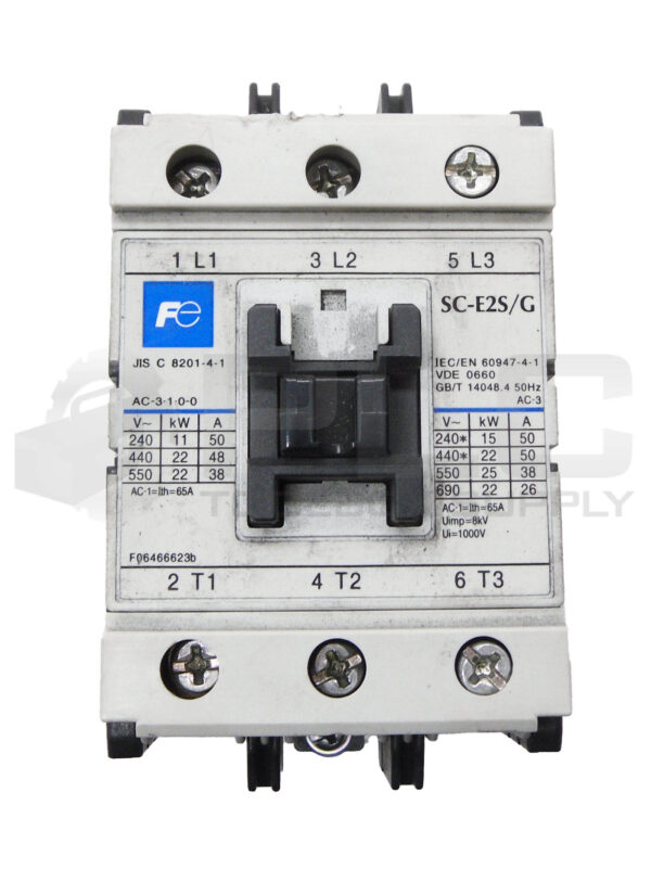 FUJI ELECTRIC SC-E2S/G CONTACTOR 600V 70A W/ A1DC24VA2 COIL 24VDC - Image 2