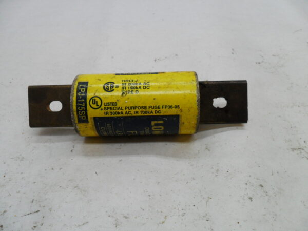 BUSS LPJ-175SP LOW PEAK DUAL ELEMENT FUSE 600VAC 300VDC 175A - Image 2