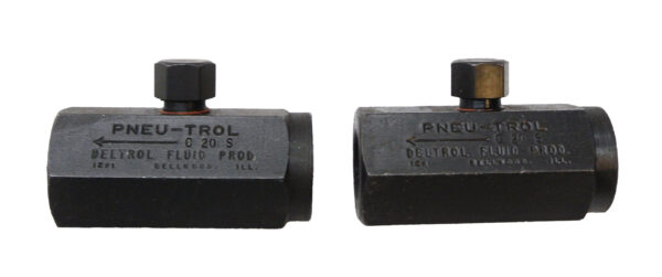 LOT OF 2 NEW DELTROL FLUID PRODUCTS C 20 S CHECK VALVE 1/4"NPT C20S