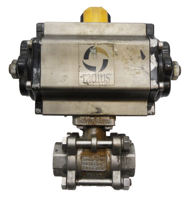 RADIUS AS-005 PNEUMATIC ACTUATOR 120PSIG W/ PN64-1000 BALL VALVE DN20-3/4" - Image 6