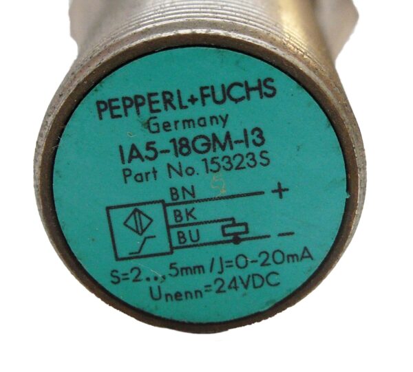 PEPPERL + FUCHS IA5-18GM-I3 PROXIMITY SENSOR 24VDC 15323S - Image 2