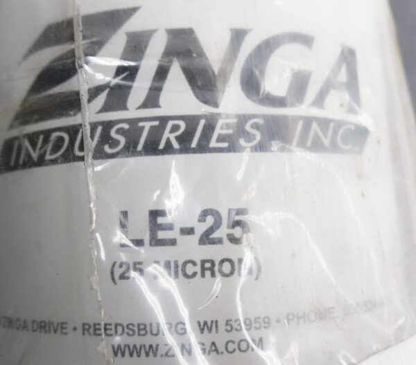 NEW ZINGA LE-25 HYDRAULIC FILTER 25 MICRON *READ* - Image 2