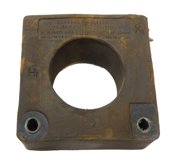 GENERAL ELECTRIC 631X27 CURRENT TRANSFORMER 25-400HZ 100:5A JCH-0
