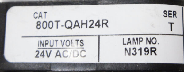 ALLEN BRADLEY 800T-QAH24R /T PUSH BUTTON W/ 800T-XA /D CONTACT BLOCK *READ* - Image 2