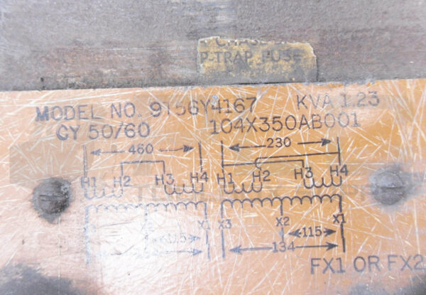 GENERAL ELECTRIC 9T56Y4167 TRANSFORMER 50/60HZ - Image 6
