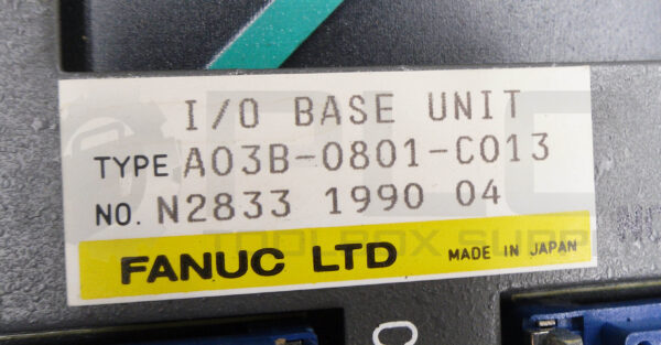 FANUC A03B-0801-C013 I/O BASE UNIT A20B-1001-0030/01A - Image 6