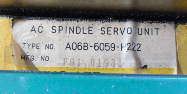 FANUC A06B-6059-H222 AC SPINDLE SERVO UNIT A02B-1003-0120/02A - Image 9