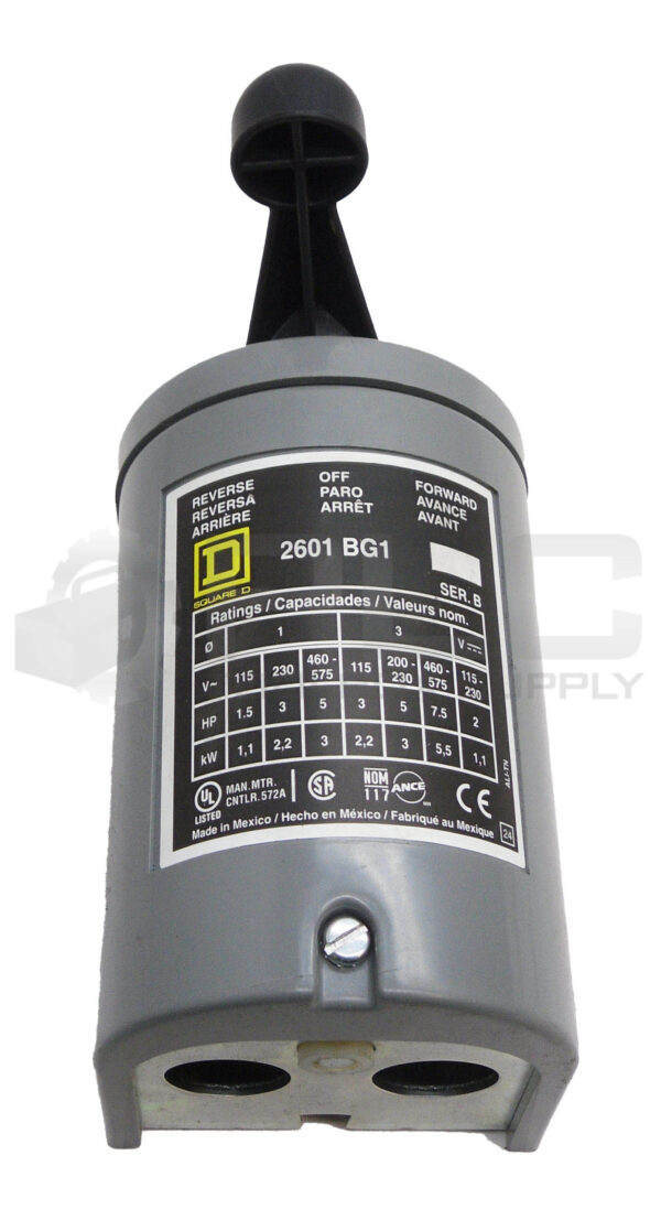 NEW SQUARE D 2601 BG1 /B REVERSING DRUM SWITCH 575V 7.5HP