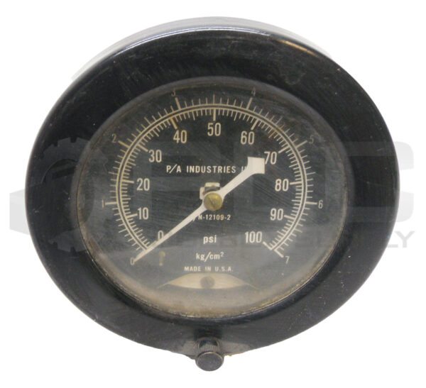 P/A INDUSTRIES 12109-2 PRESSURE GAUGE 0-100PSI