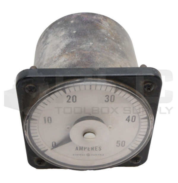 GENERAL ELECTRIC 103131LSNT PANEL METER 0-50AMPERES
