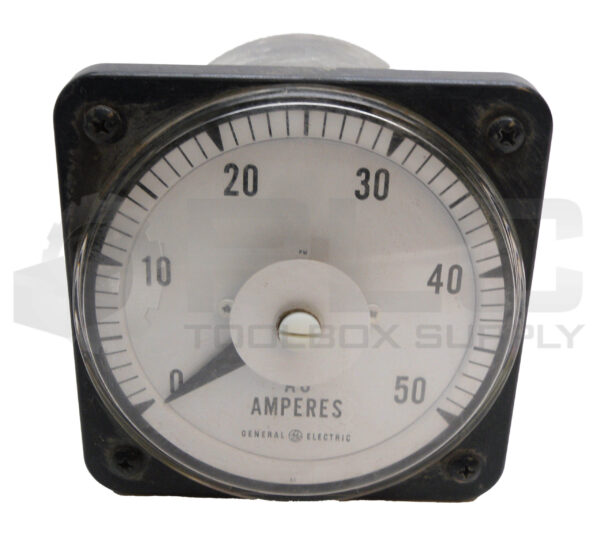 GENERAL ELECTRIC 103131LSNT PANEL METER 0-50AMPERES - Image 2