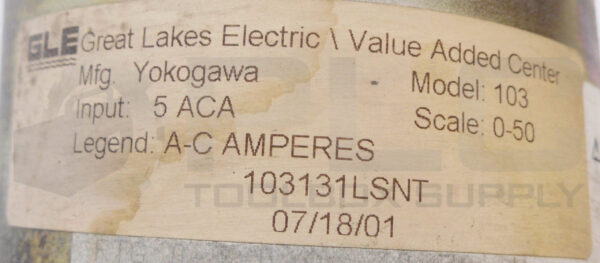 GENERAL ELECTRIC 103131LSNT PANEL METER 0-50AMPERES - Image 5