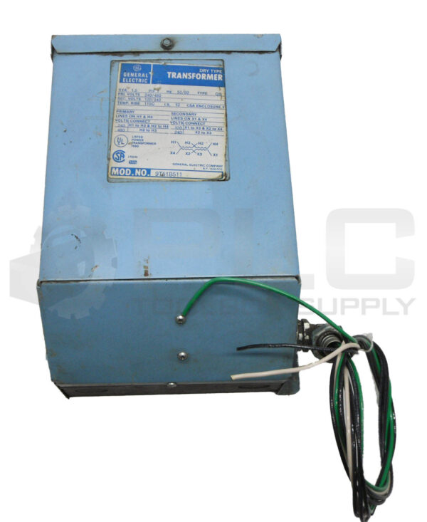 GENERAL ELECTRIC 9T51B511 DRY TYPE TRANSFORMER 1.5KVA