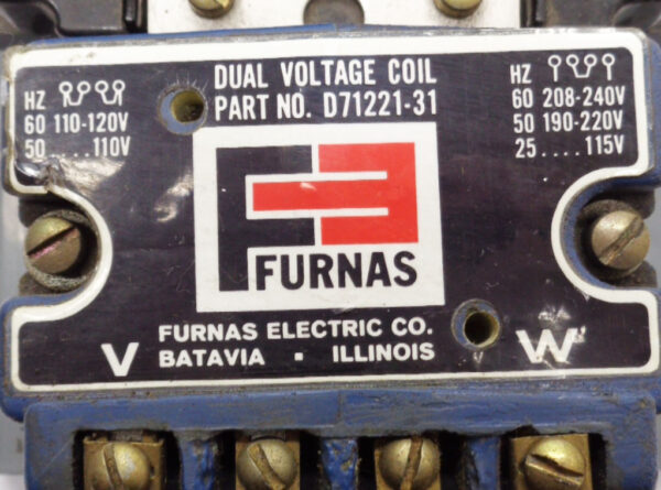 FURNAS SIEMENS 40GB35AAD4 MAGNETIC CONTROLLER W/ D71221-31 - Image 2