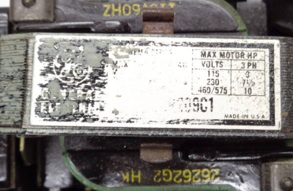 GE GENERAL ELECTRIC CR306C0**AATA STARTER ASSY SIZE 1 W/ 26262G2 *READ* - Image 2