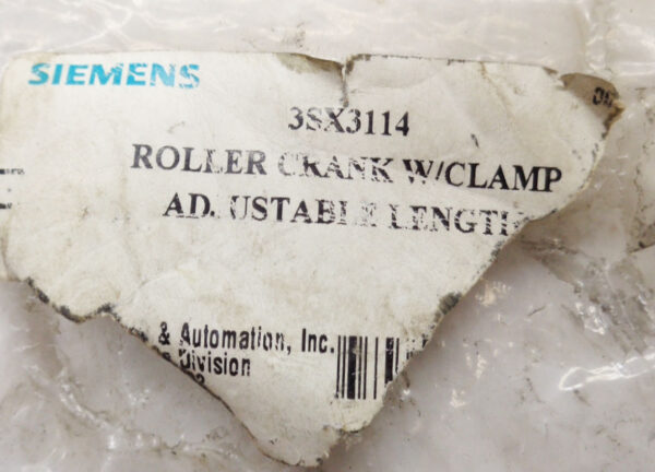NEW SIEMENS 3SX3114 ROLLER CRANK W/CLAMP - Image 2