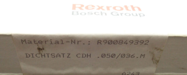 SEALED NEW BOSCH REXROTH R900849392 SEAL KIT 00849392 - Image 2