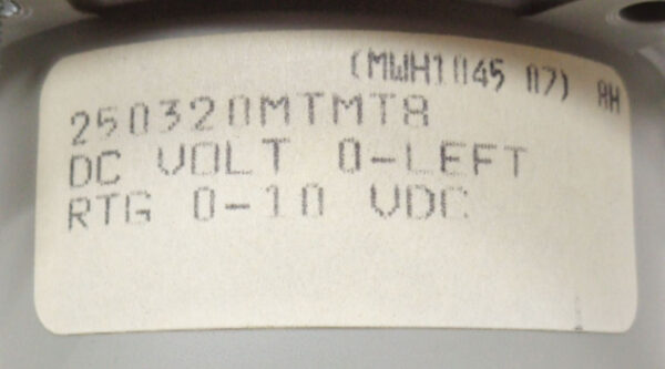 NEW YOKOGAWA YEW 250320MTMT8 PANEL METER 0-10 DC VOLTS - Image 3