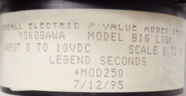 NEW YOKOGAWA YEW *MOD250 PANEL METER 0-30 SECONDS - Image 3