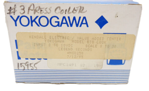 NEW YOKOGAWA YEW *MOD250 PANEL METER 0-30 SECONDS - Image 2