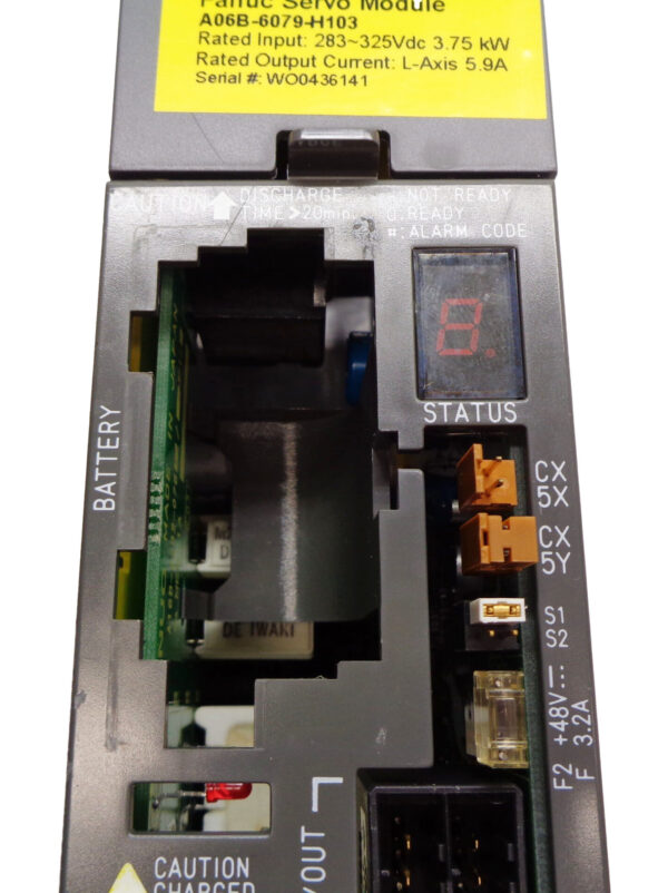 REPAIRED FANUC A06B-6079-H103 SERVO AMPLIFIER DRIVE A99L-0162-0001 TYPE:SHP-001 - Image 7