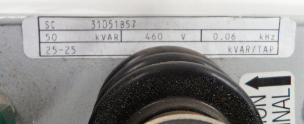 NEW AJAX MAGNETHERMIC 31051B57 CAPACITOR 50KVAR 460V 60HZ 1PH 1.6GAL - Image 6