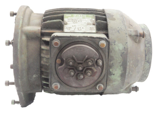FIMET R2DXMVT80A4 MOTOR 3PH FORM V3 0.75KW 60HZ 96RPM 460/265V 1.5/2.6A - Image 3