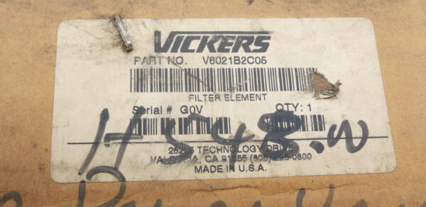 NEW VICKERS V6021B2C05 FILTER ELEMENT *READ* - Image 5