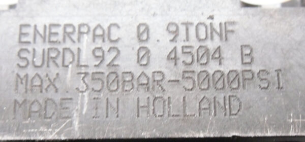 ENERPAC SURDL92 0 4504 B HYDRAULIC CYLINDER 350BAR 5000PSI 0.9TONF - Image 5