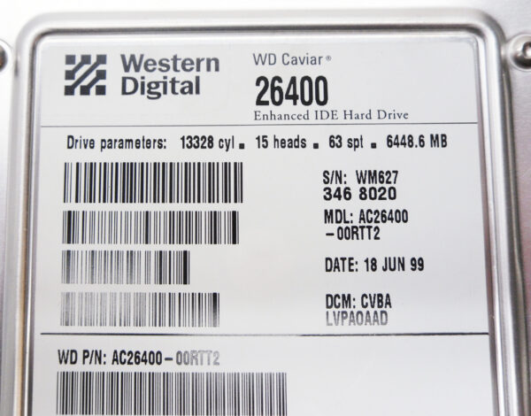 NEW WESTERN DIGITAL AC26400-00RTT2 ENHANCED IDE HARD DRIVE - Image 5