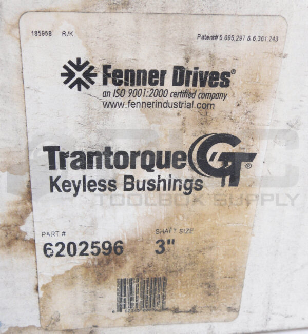 FENNER DRIVES 6202596 KEYLESS BUSHING 3" *READ* - Image 5