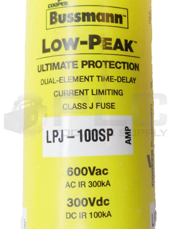 LOT OF 2 NEW BUSSMAN LPJ-100SP LOW PEAK FUSE 100A 600VAC 300VDC - Image 4