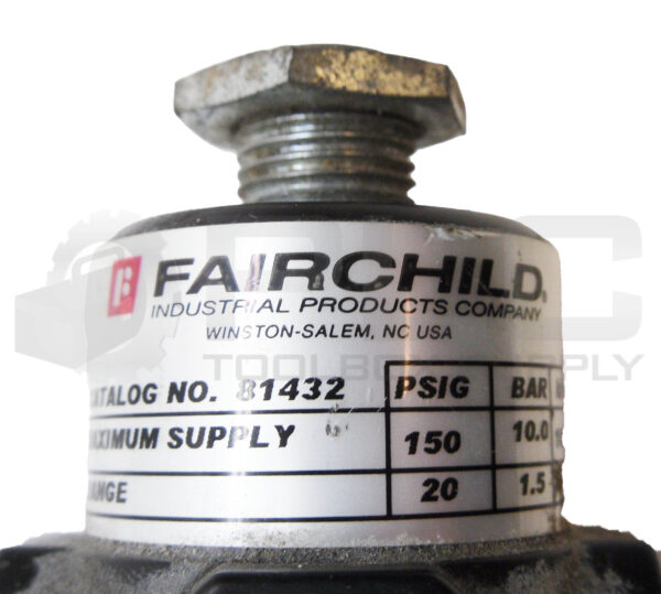 FAIRCHILD 81432 PNEUMATIC REGULATOR 150PSIG - Image 5