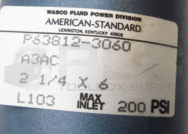 NEW WABCO FLUID POWER P63812-3060 PNEUMATIC CYLINDER 2-1/4 X 6 200PSI - Image 5