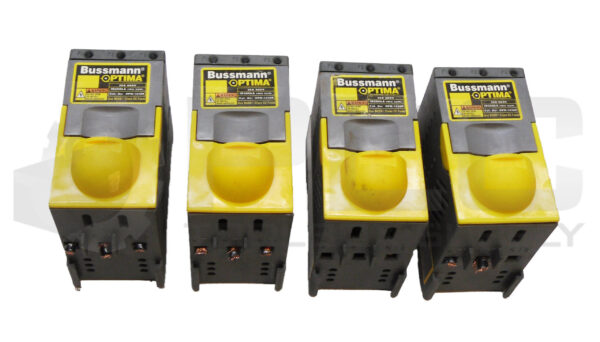 LOT OF 4 BUSSMANN OPM-1038R FUSE BLOCK 30A 600V
