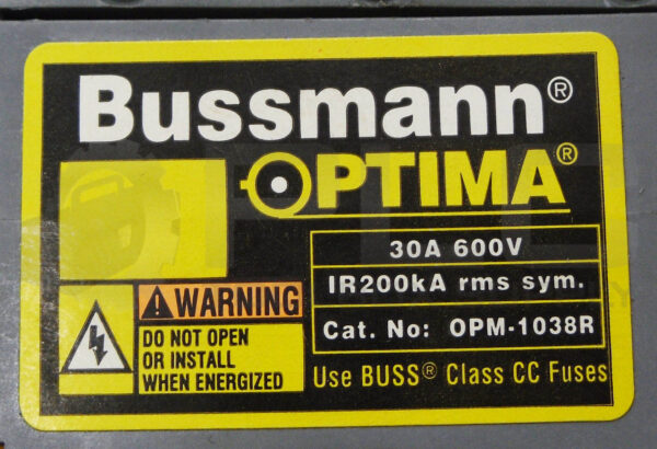 LOT OF 4 BUSSMANN OPM-1038R FUSE BLOCK 30A 600V - Image 6