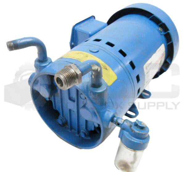 GENERAL ELECTRIC 5K36GN166 MOTOR 1/4HP 3PH 1725RPM FR: 48Y w/ GAST PUMP - Image 2