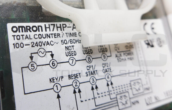 OMRON H7HP-A TOTAL COUNTER/ TIME COUNTER 100-240VAC 50/60HZ 12VDC - Image 6