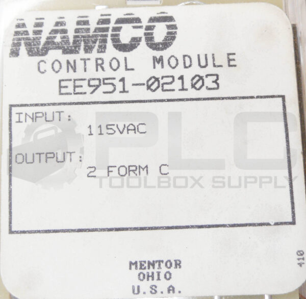 NAMCO EE951-02103 CONTROL MODULE PLUG IN RELAY 115VAC - Image 5