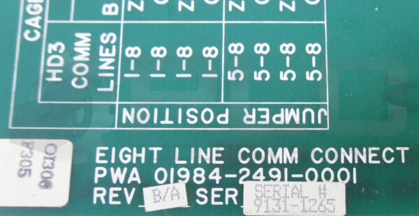 FISHER ROSEMOUNT 01984-2491-0001 EIGHT LINE COMMUNCATION CONNECT BOARD - Image 5