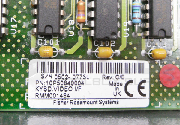 FISHER ROSEMOUNT 10P50840004 KEYBOARD INTERFACE W/ VIDEO ISOLATOR - Image 5