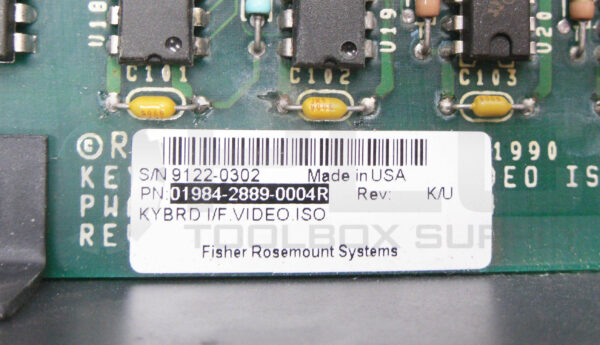 FISHER ROSEMOUNT 01984-2889-0004R KEYBOARD INTERFACE - Image 5